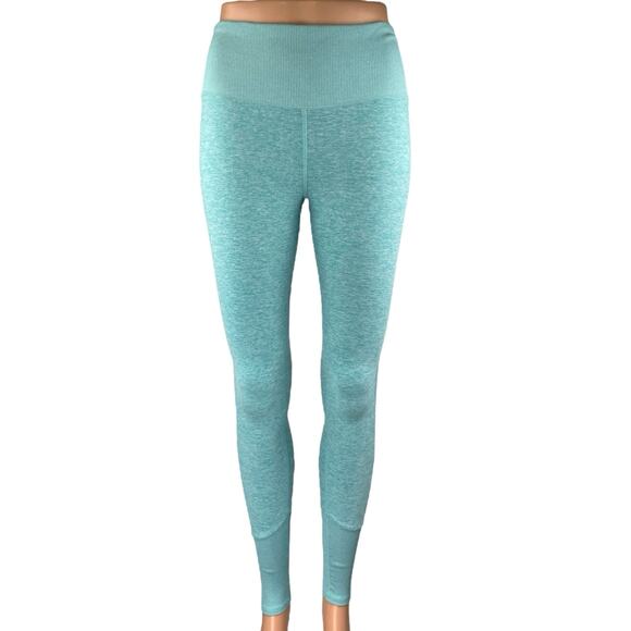 Alo Yoga Alosoft Women's Aqua Blue Gym Running Athletic Leggings Pants Size S - Picture 1 of 4